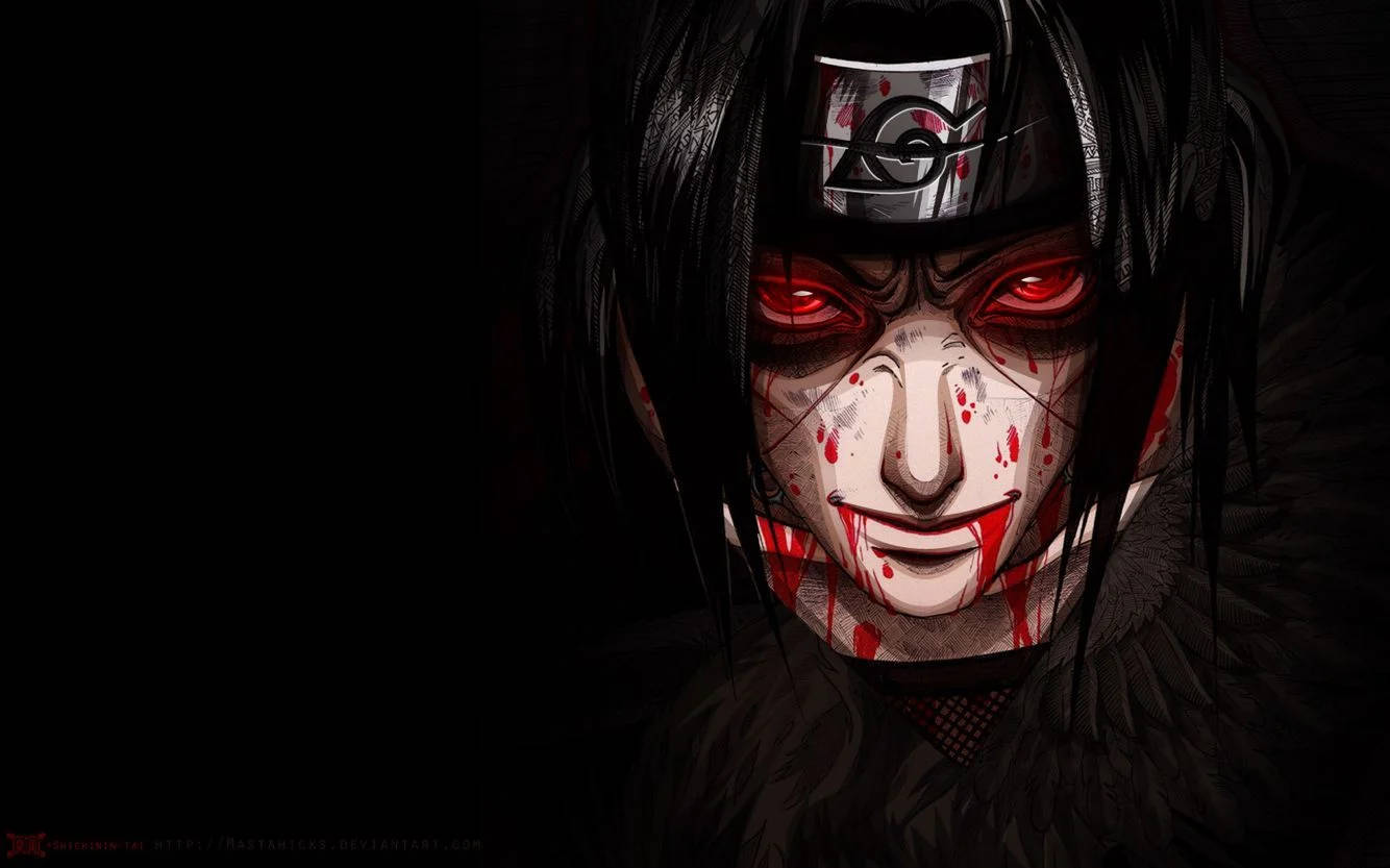 Cute Baddie Bloody Itachi Wallpaper