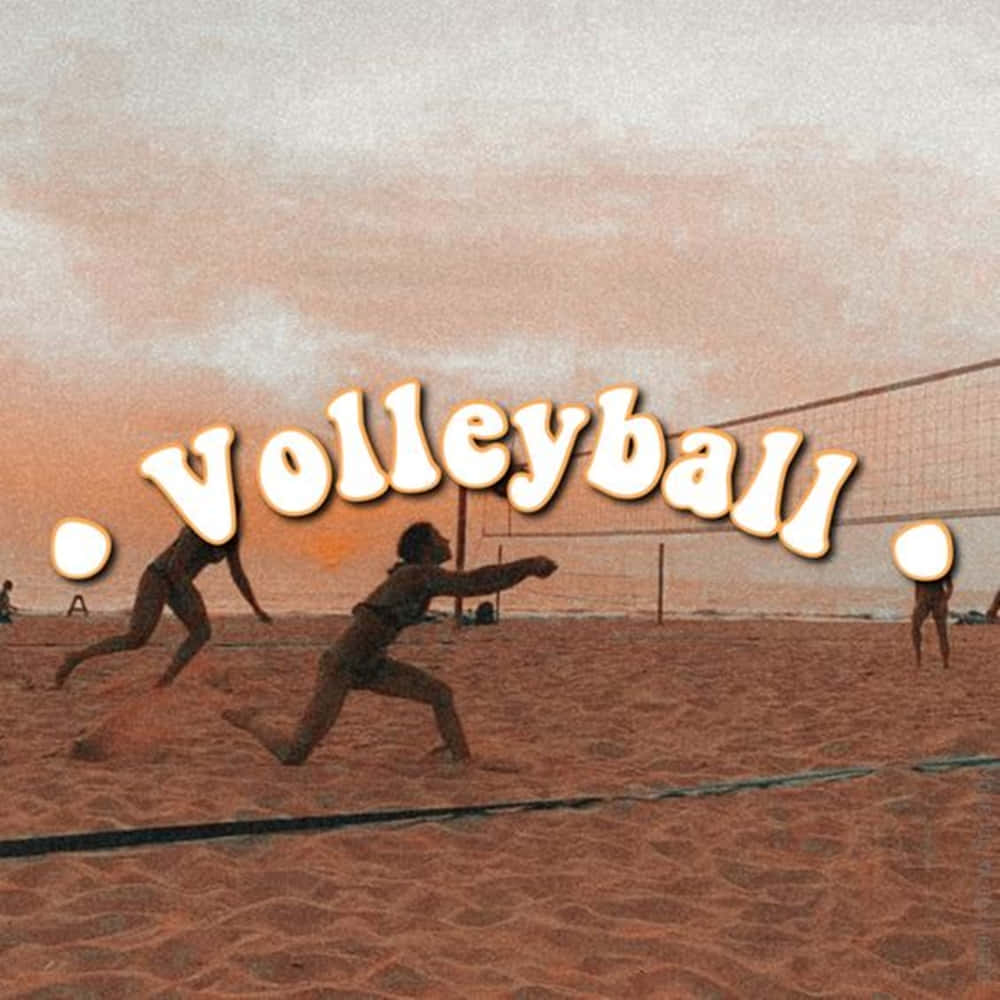 Cute Beach Volleyball Wallpaper