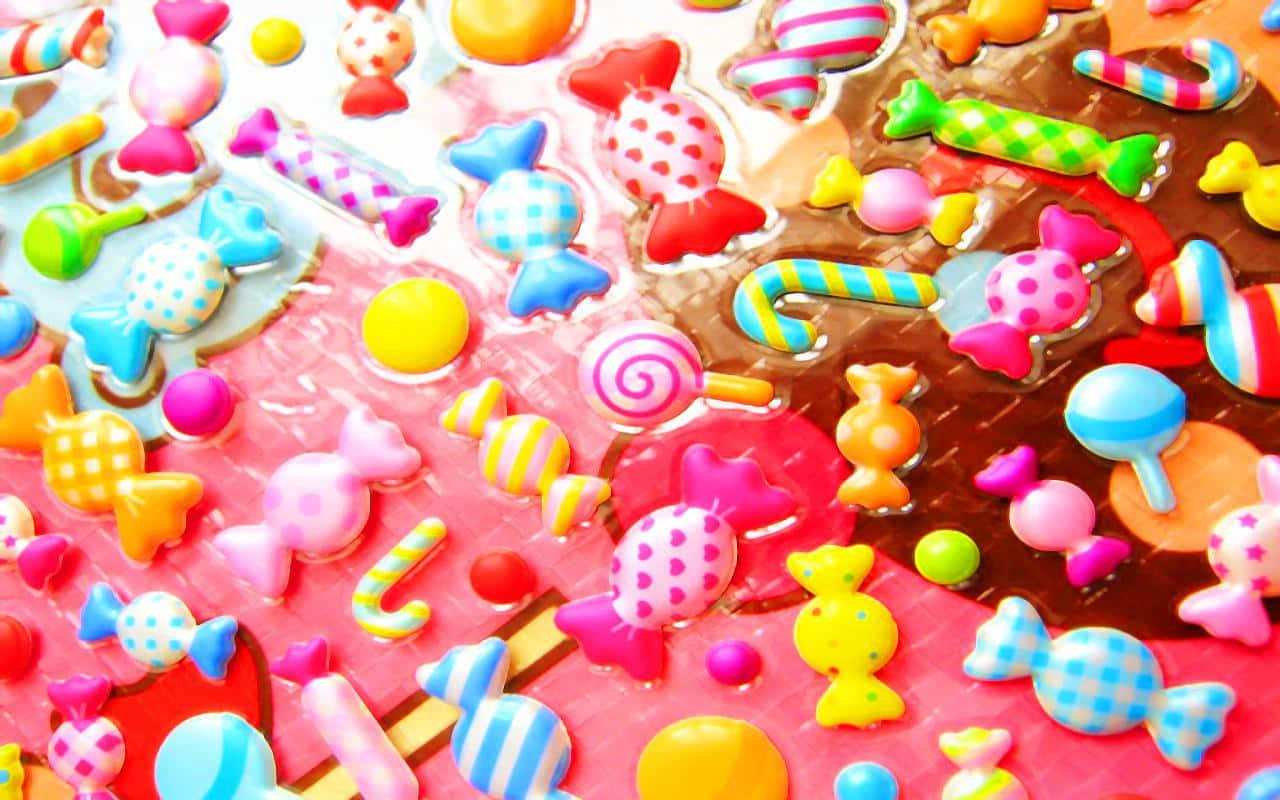 Cute Candies Resin Colors Wallpaper