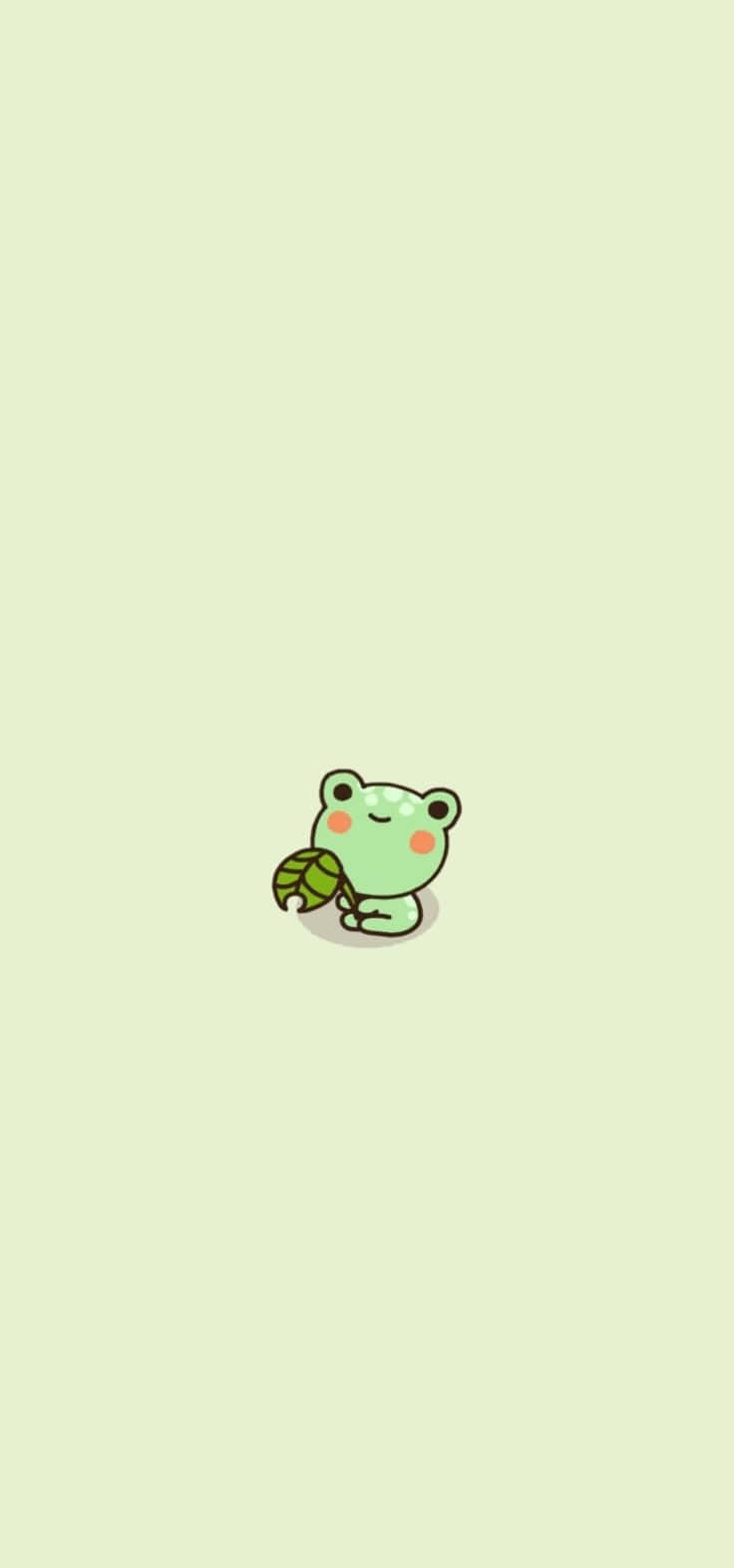 Cute Cartoon Frog Illustration Wallpaper