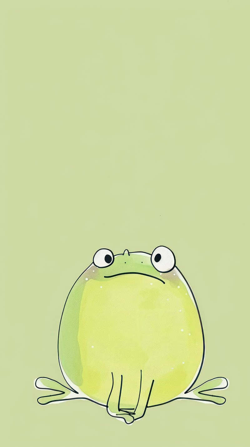 Cute Cartoon Frogi Phone Wallpaper Wallpaper