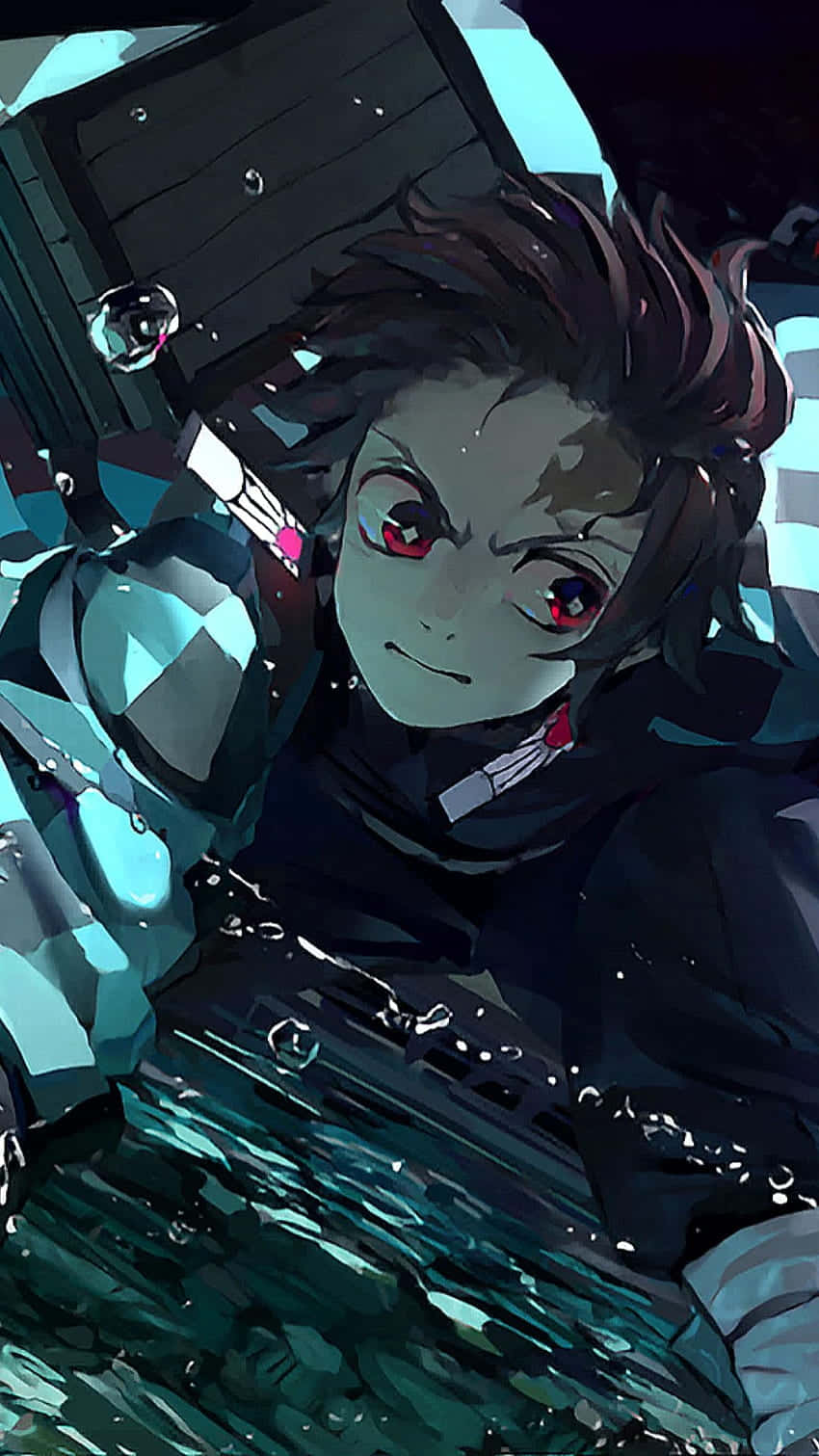 Cute Demon Slayer Tanjiro Kamado Dark Aesthetic Wallpaper