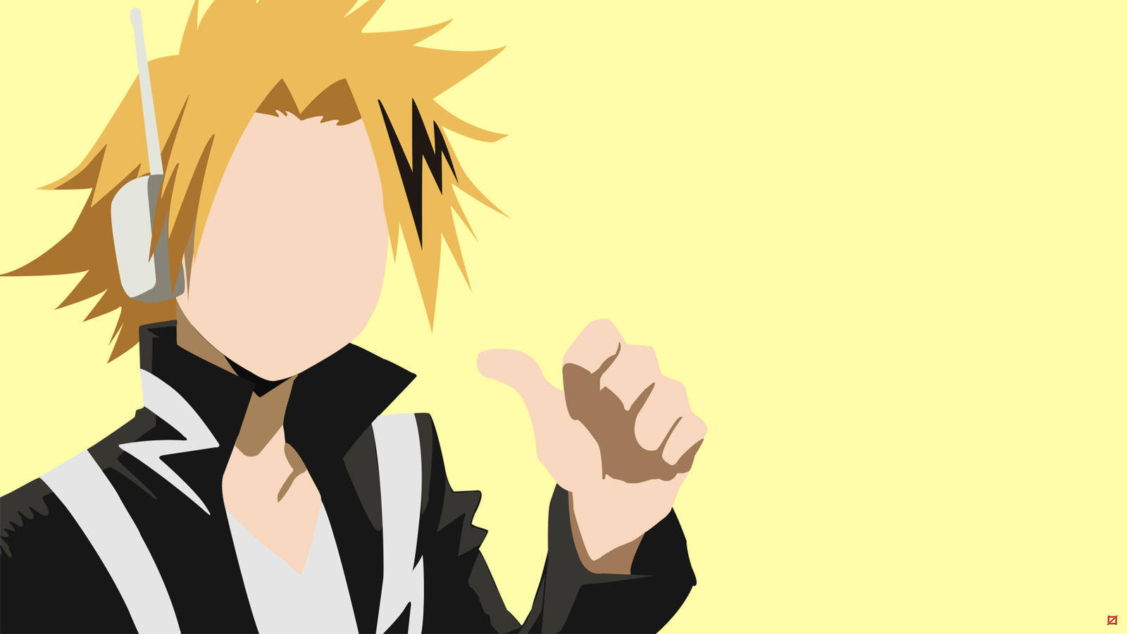 Cute Denki Minimalist Art Wallpaper