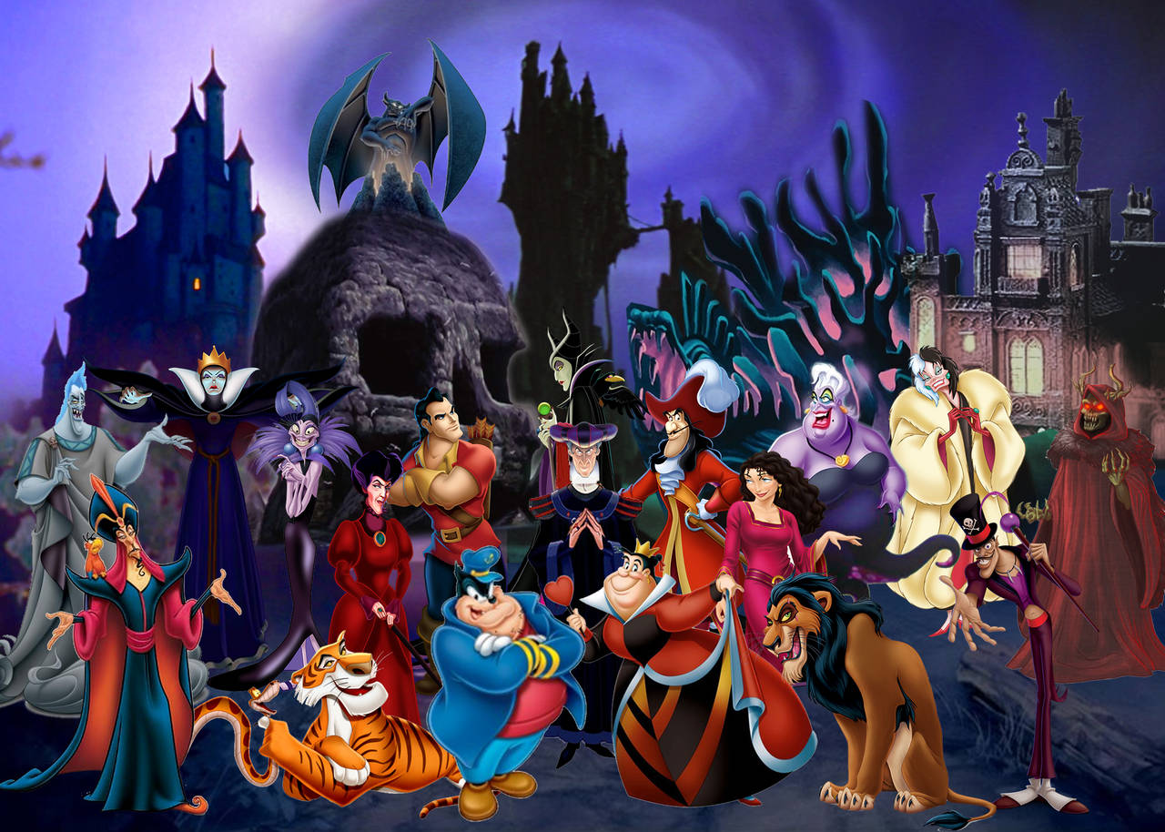 Cute Disney Pivotal Villains Wallpaper