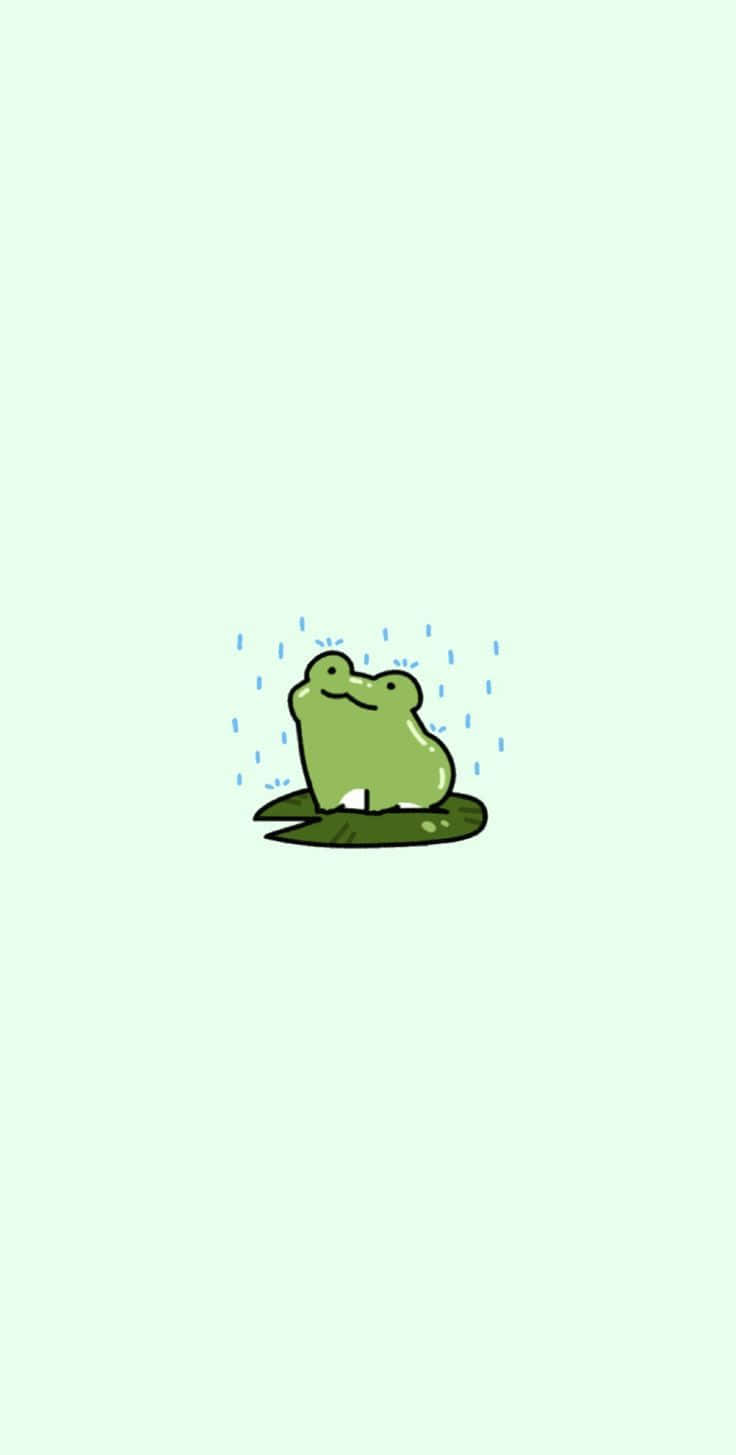 Cute Frog Cartooni Phone Wallpaper Wallpaper