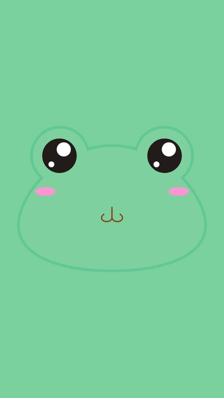 Cute Frog Cartooni Phone Wallpaper Wallpaper