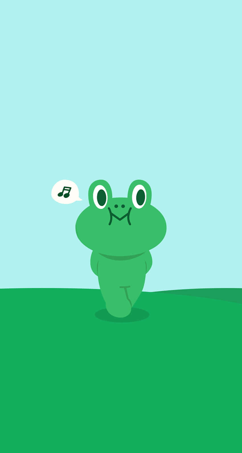 Cute Frog Cartooni Phone Wallpaper Wallpaper