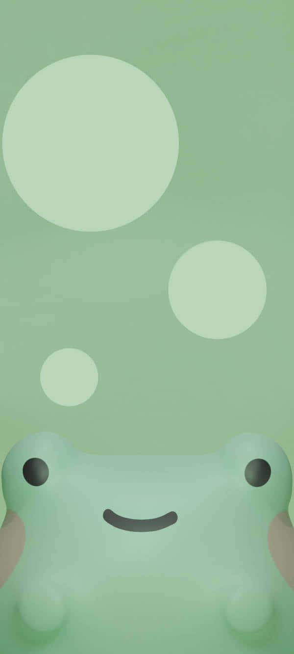 Cute Frogi Phone Wallpaper Wallpaper