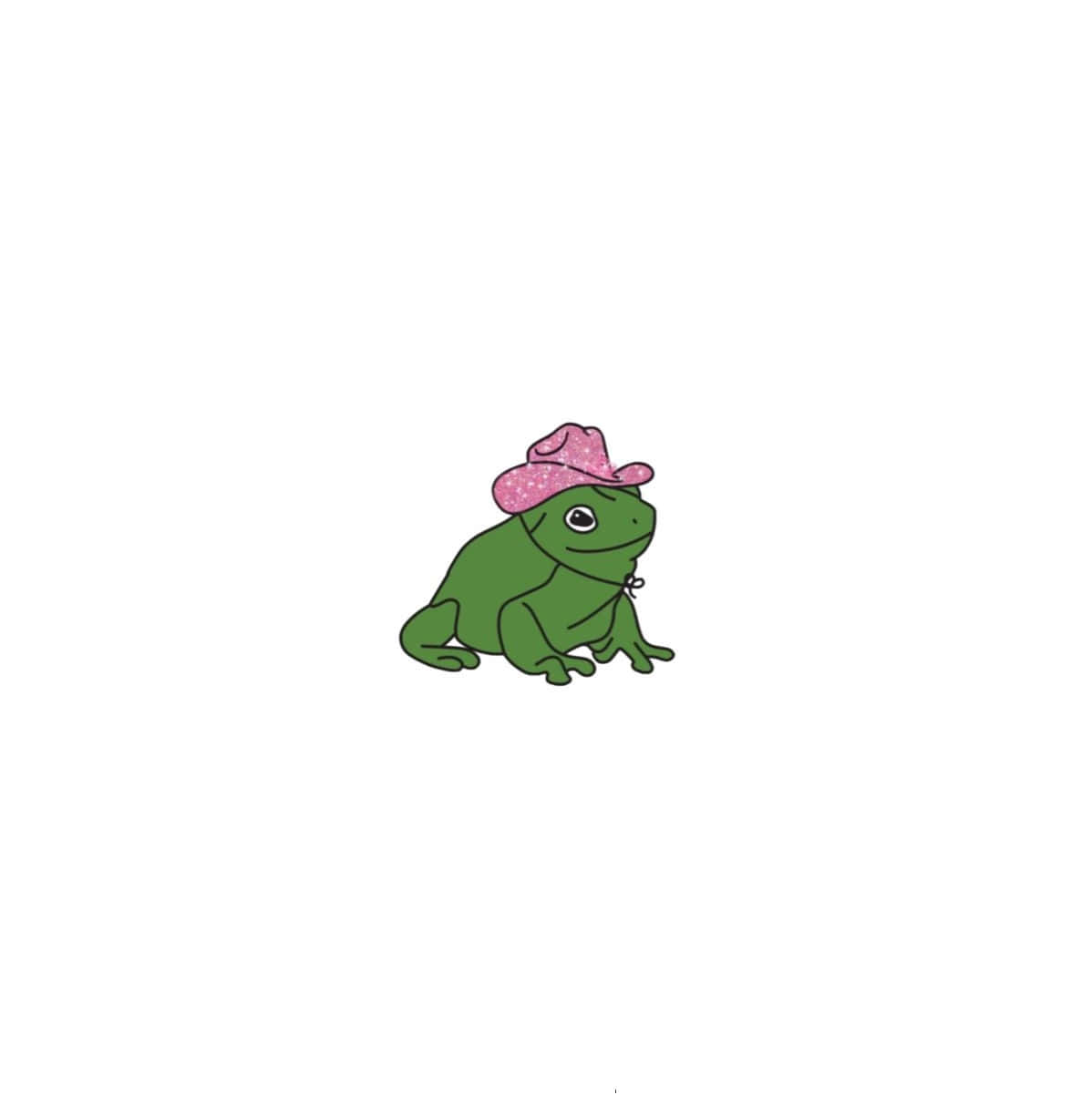 Cute Frogin Pink Hat Wallpaper