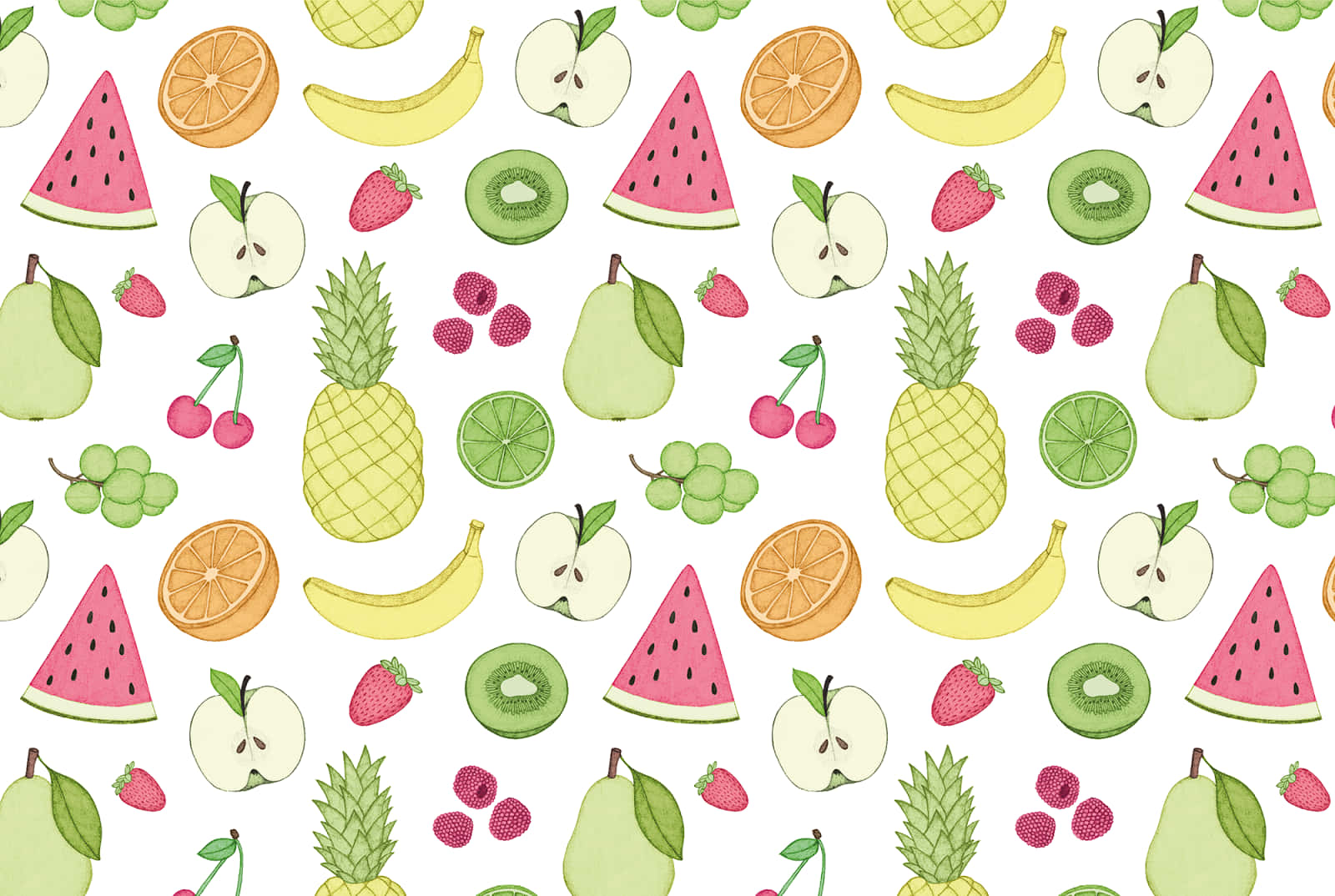 Cute Fruits Premium Wallpaper Wallpaper