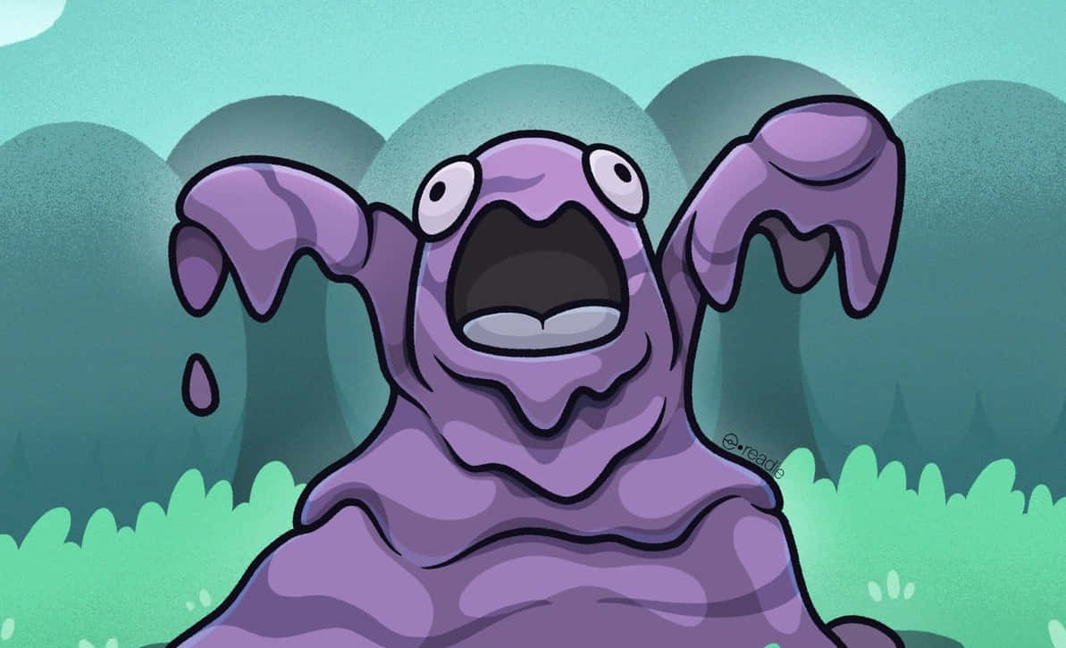 Cute Grimer Desktop Wallpaper