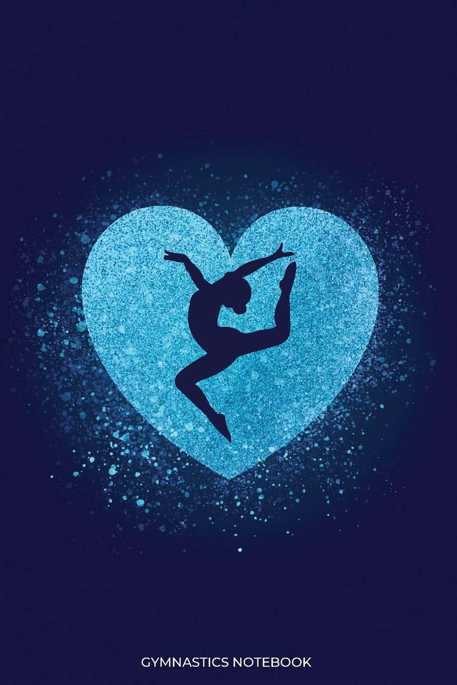 Cute Gymnastics Inside Blue Heart Wallpaper