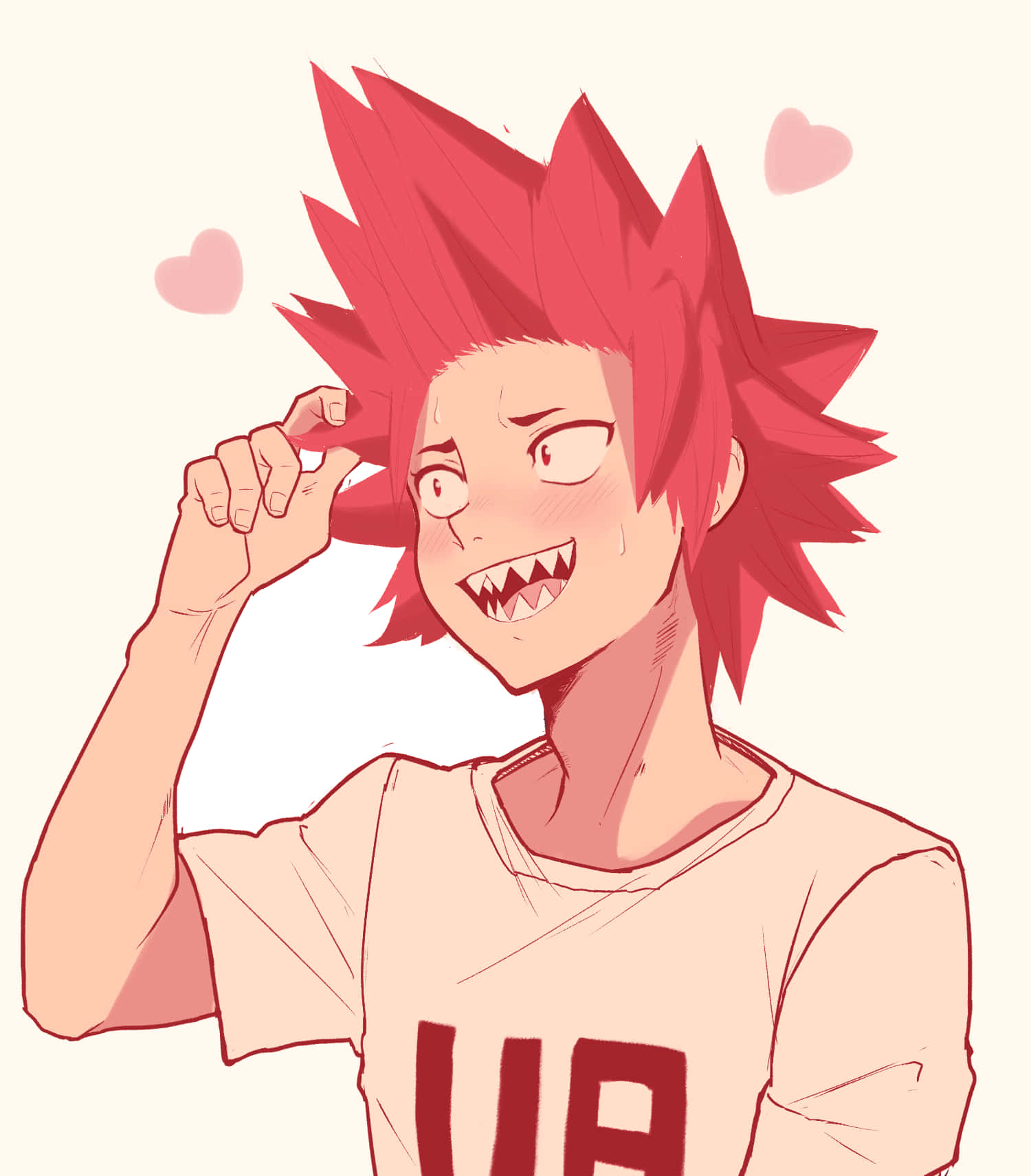 Cute In-love Kirishima Wallpaper