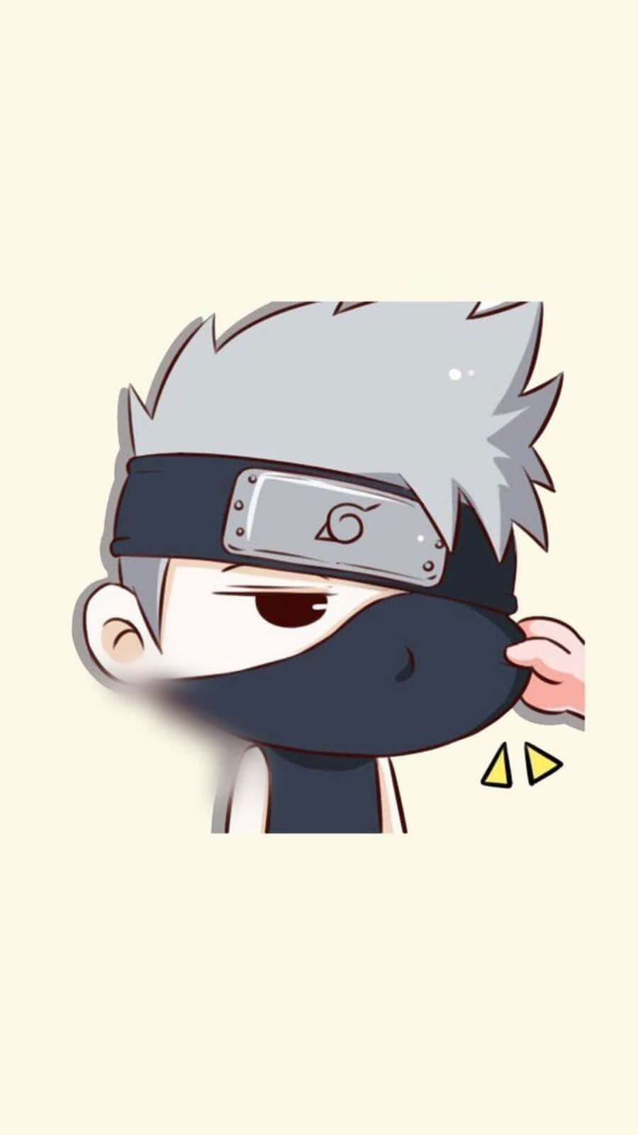 Cute Kakashi Makes Us All Smile Wallpaper