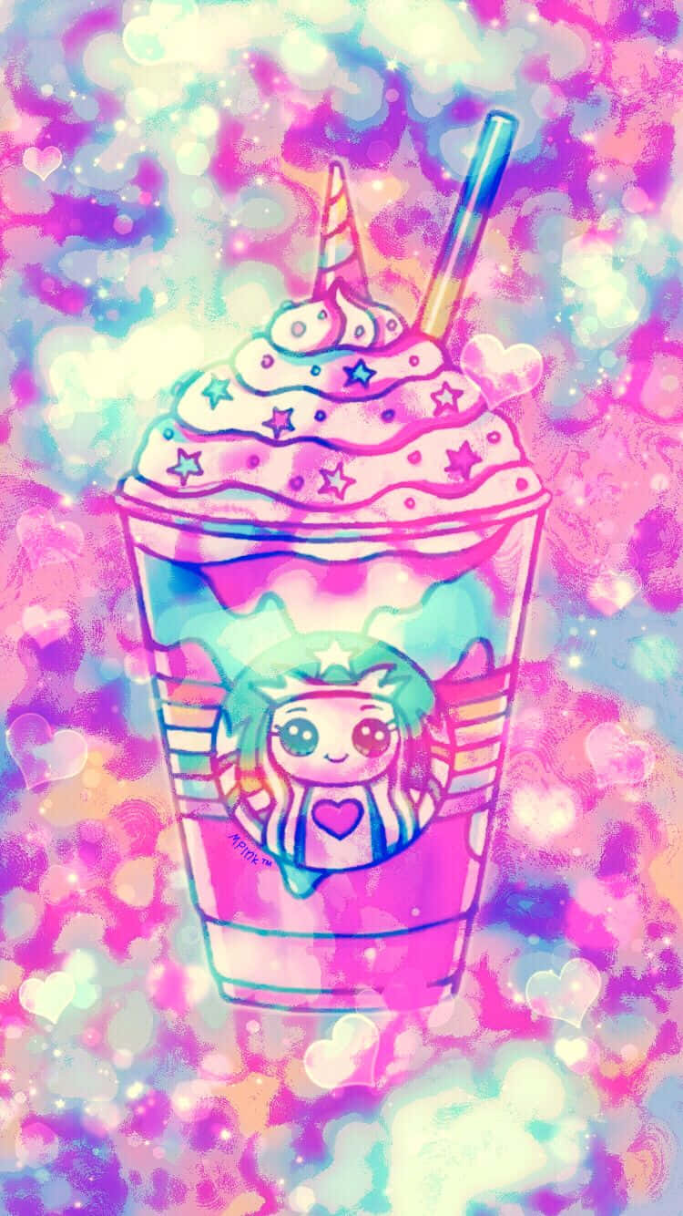 Cute Kawaii Cup Ipad Wallpaper