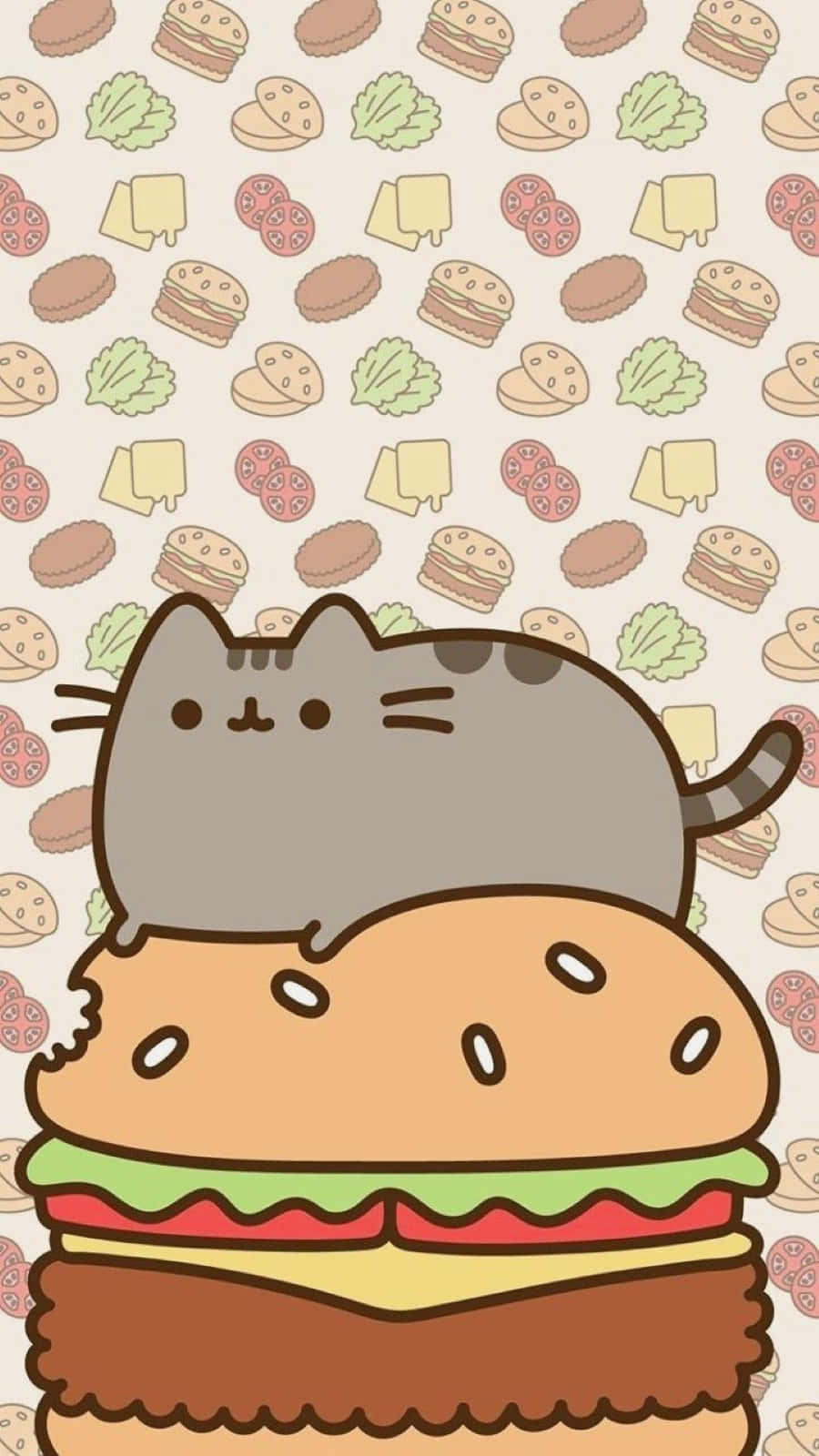 Cute Kawaii Food Illustrations With Various Smiling Characters Wallpaper