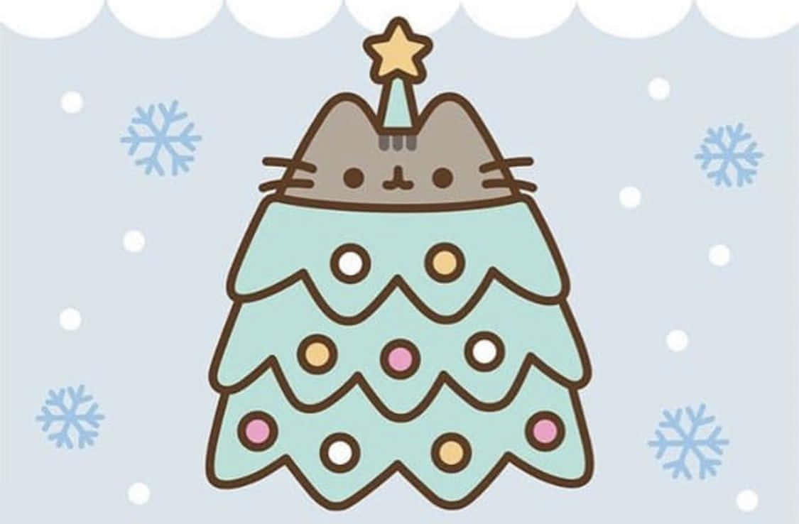 Cute Kawaii Pusheen In All Its Adorableness Wallpaper