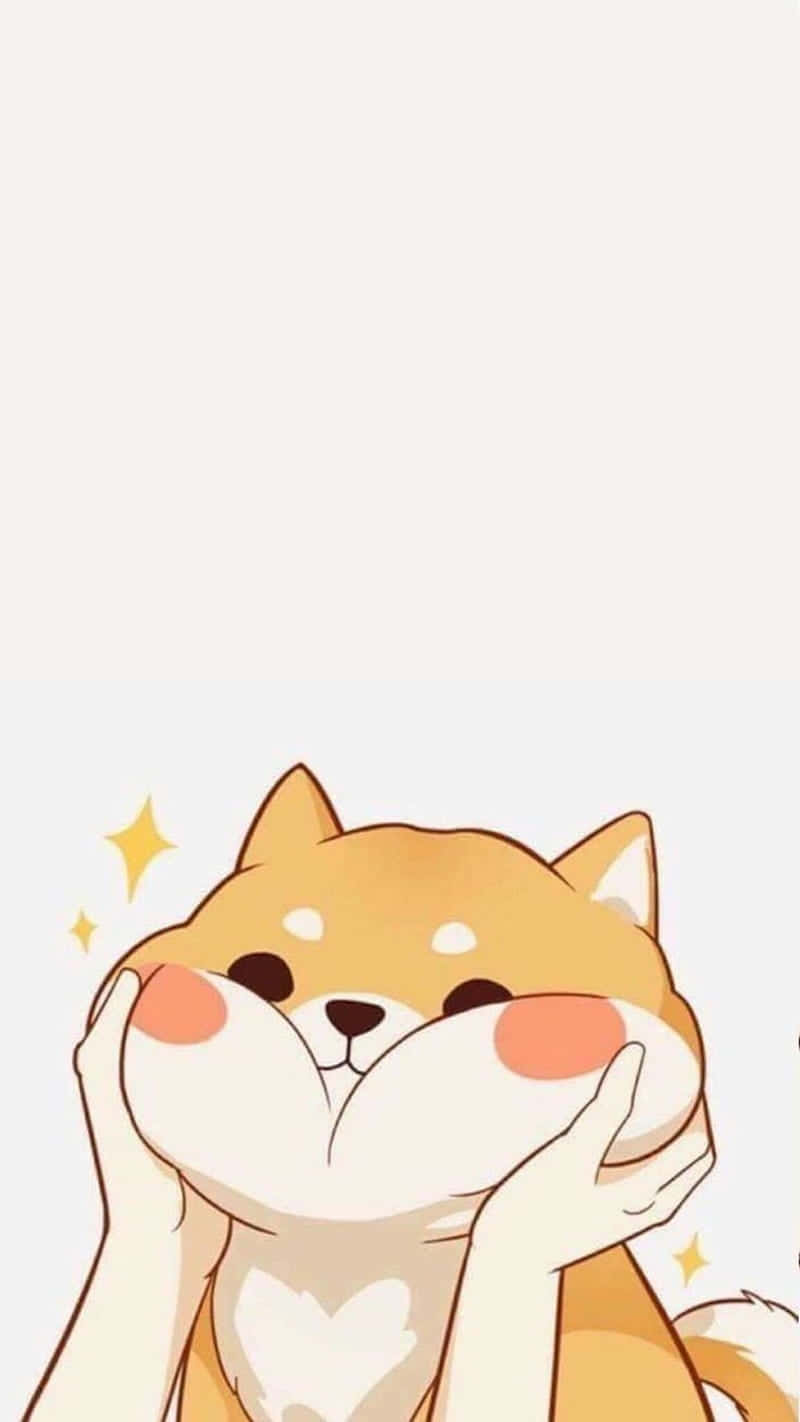 Cute Kawaii Smushy Shiba Wallpaper