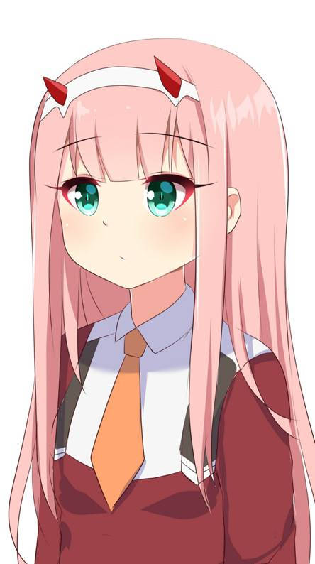 Cute Kawaii Zero Two Phone Wallpaper