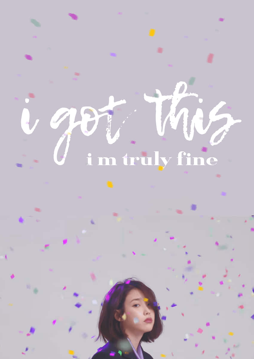 Cute Korean Singer Iu Palette Wallpaper