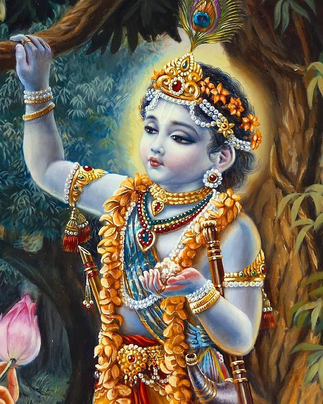 Cute Krishna Hd Wallpaper