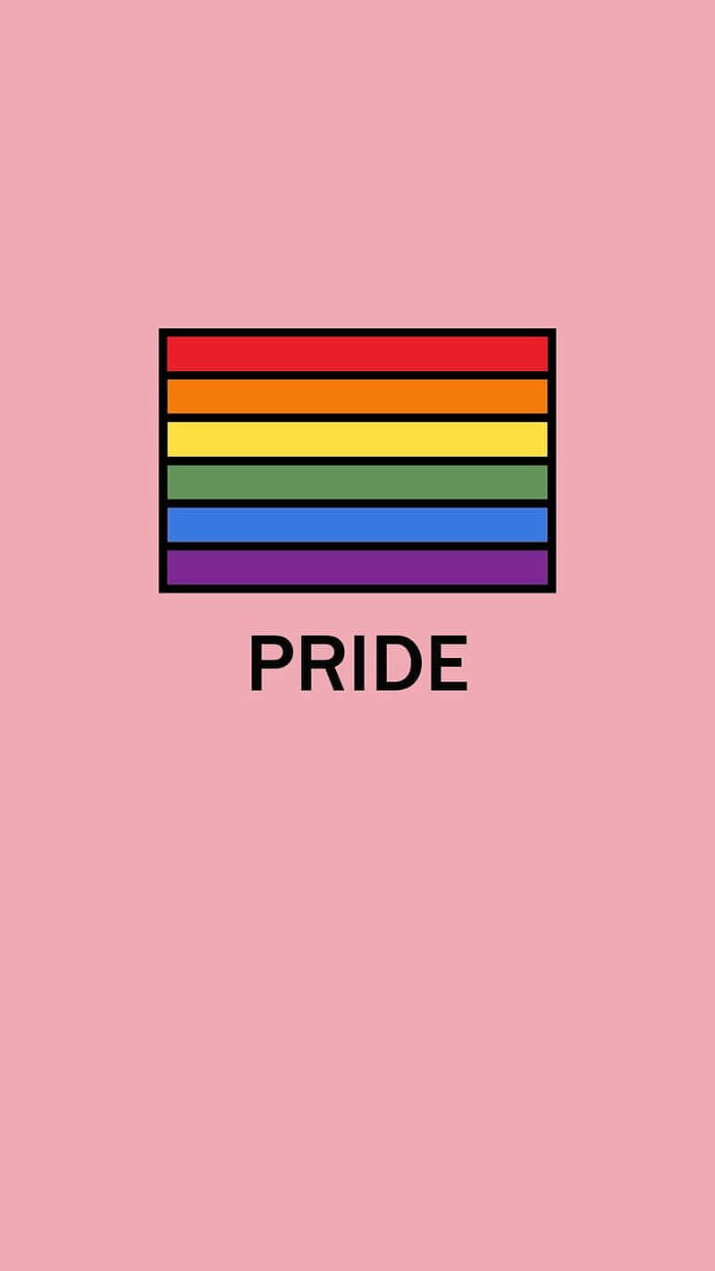 Cute Lgbt Pride Flag In Pink Wallpaper