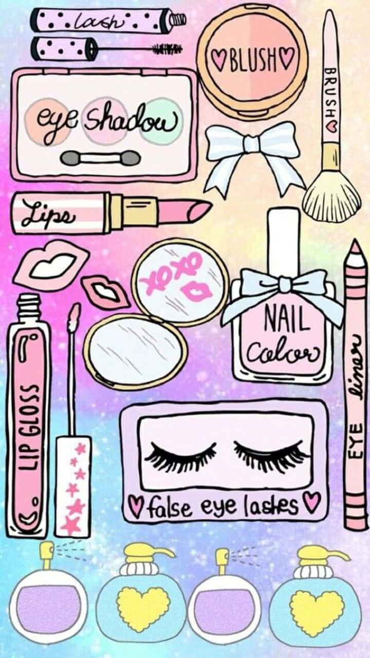 Cute Makeup 720 X 1280 Wallpaper Wallpaper