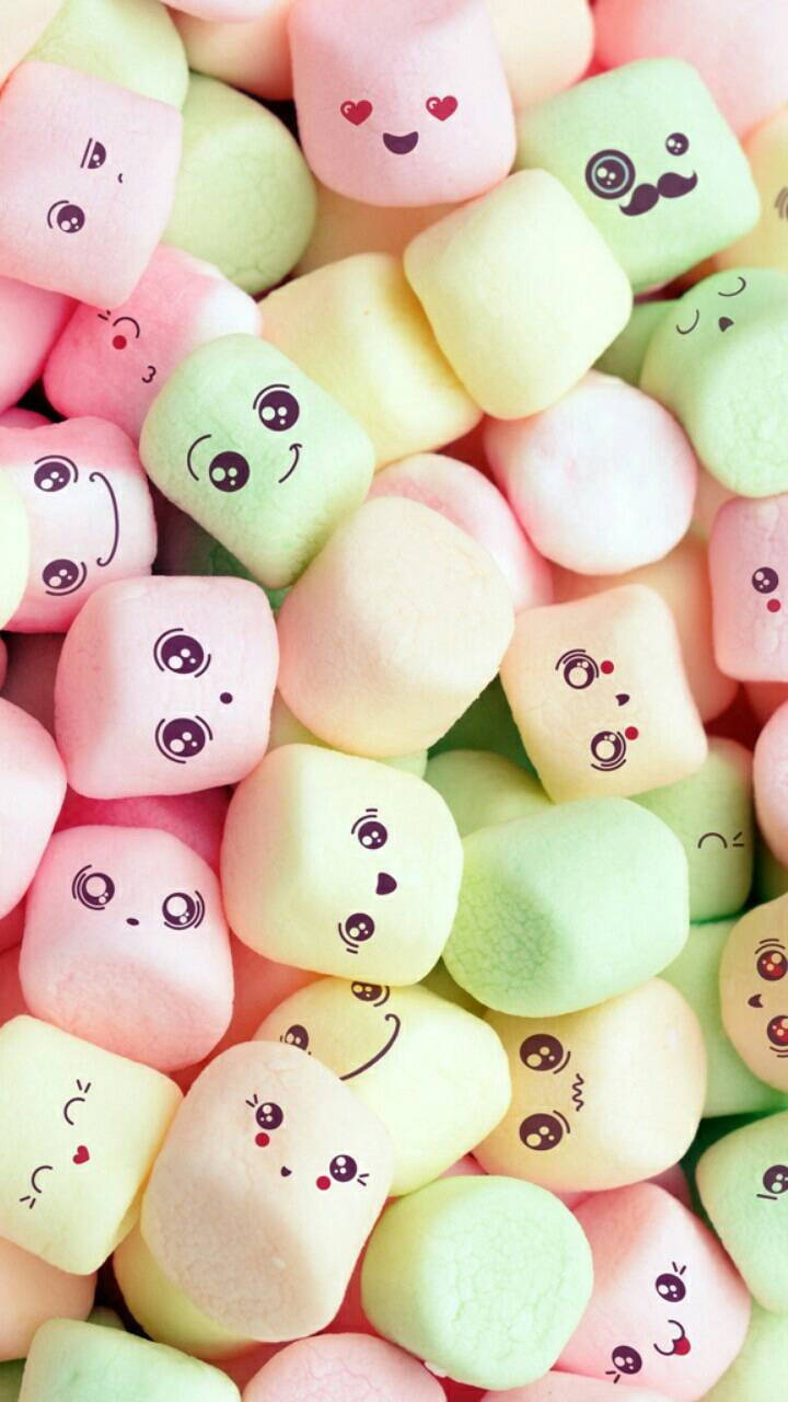 Cute Marshmallows Tumblr Iphone Wallpaper