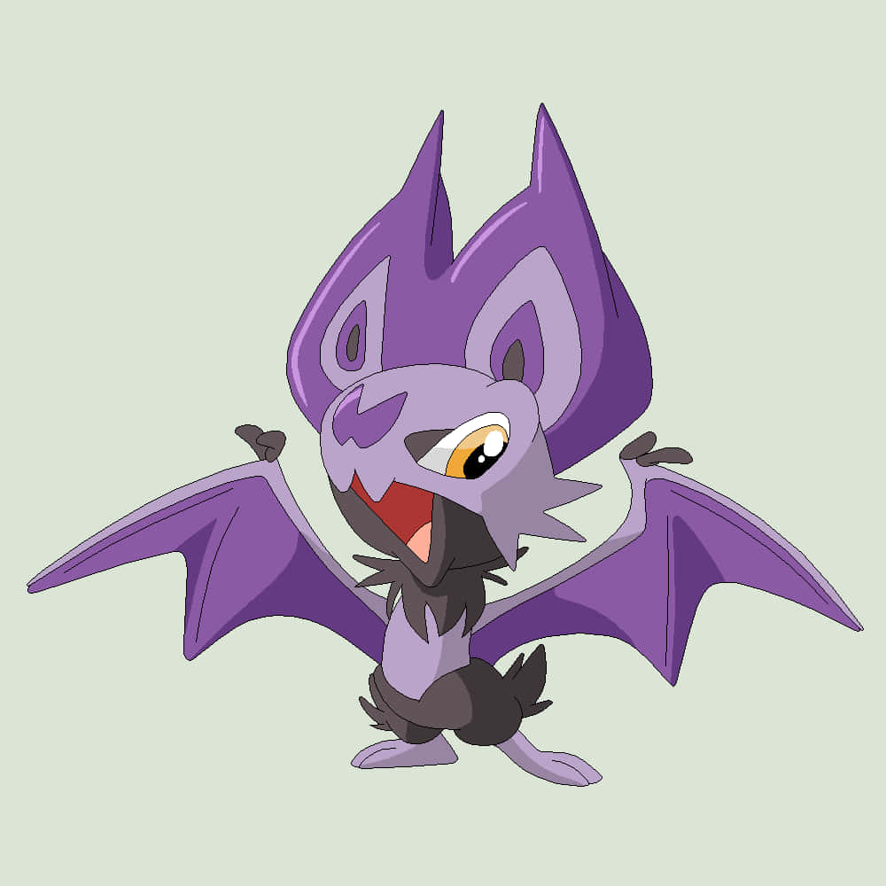 Cute Noibat In Plain Background Wallpaper