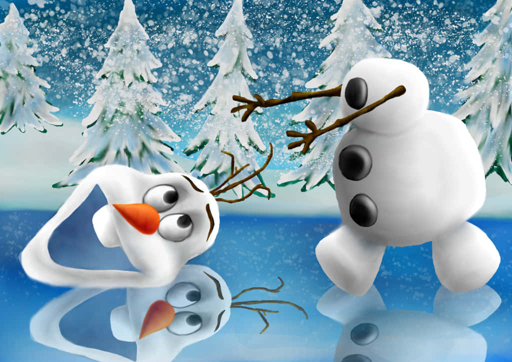 Cute Olaf Ready For Fun Wallpaper