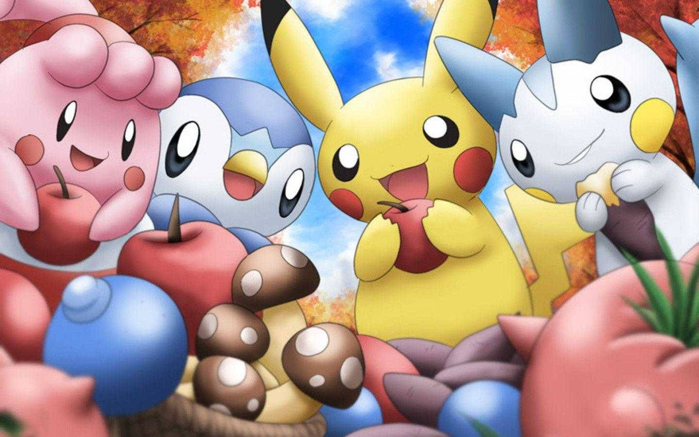 Cute Pokemon Apples Wallpaper