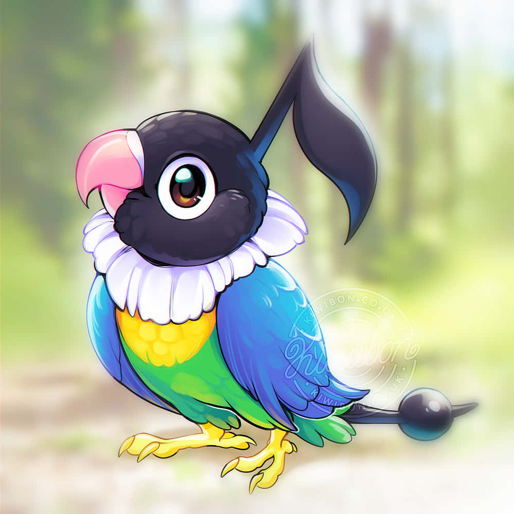 Cute Pokémon Chatot Wallpaper