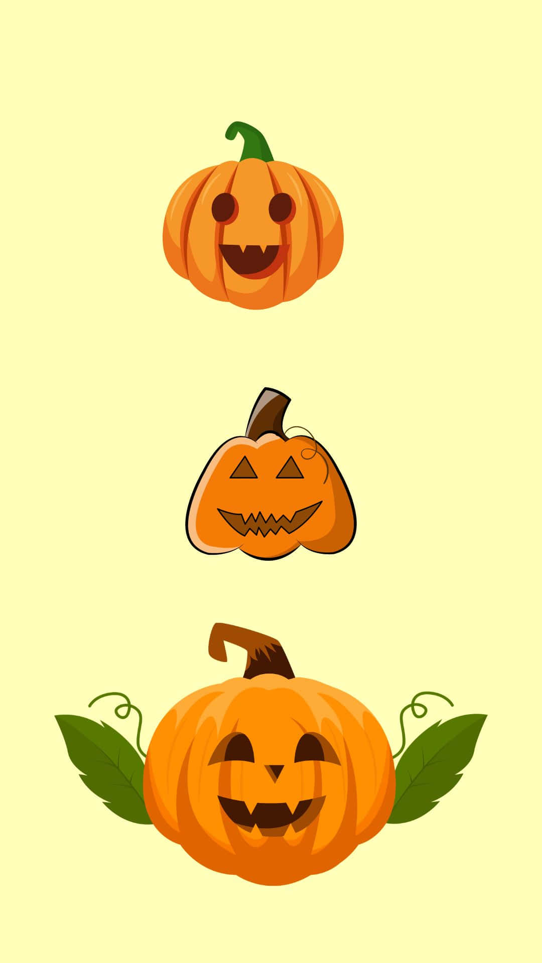 Cute Pumpkin Sitting On A Tree Stump Wallpaper