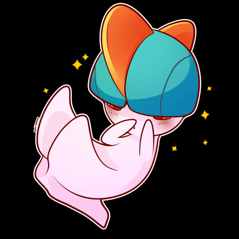 Cute Ralts Graphic Wallpaper