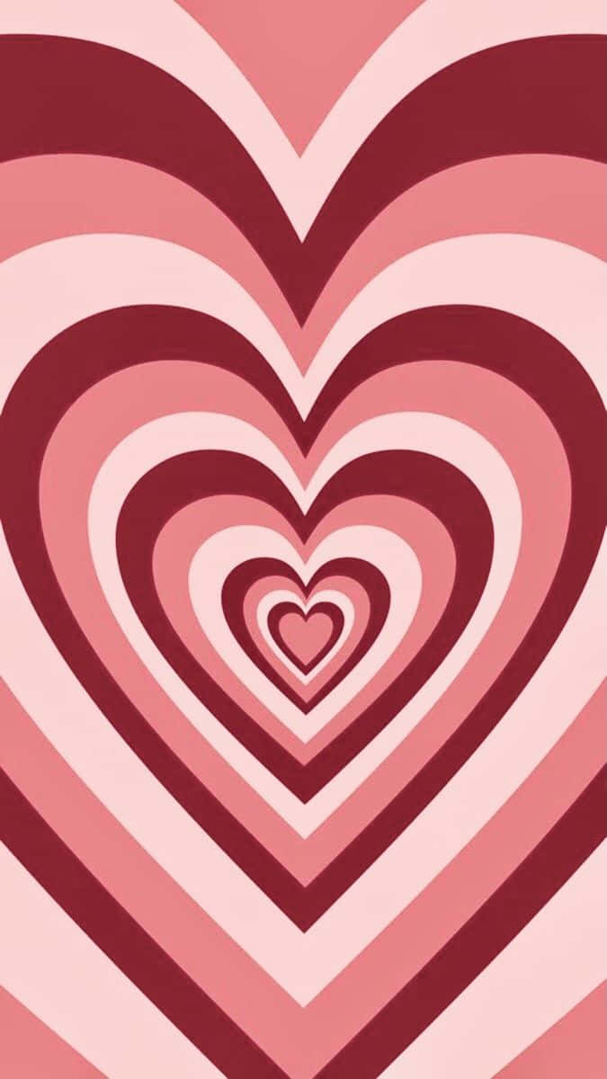 Cute Red Heart Iphone Wallpaper