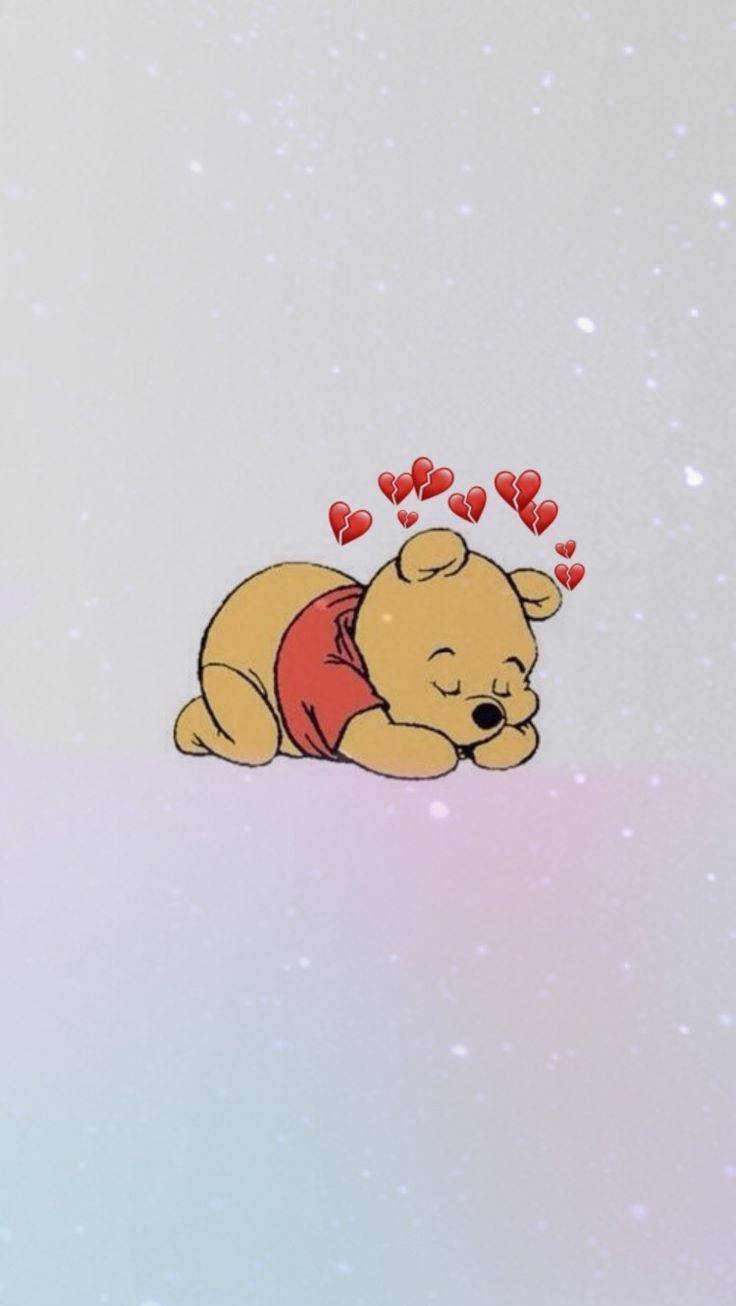 Cute Sad Winnie Wallpaper