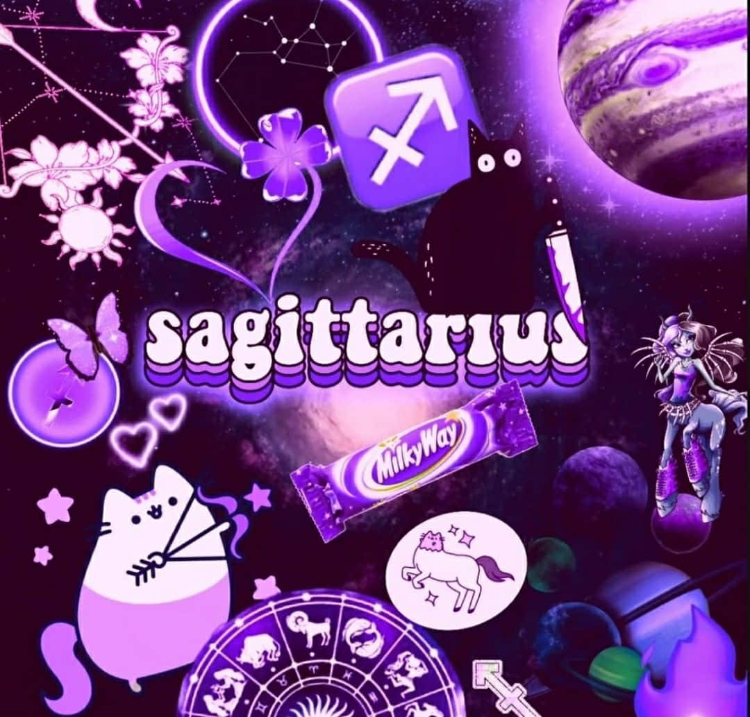 Cute Sagittarius Aesthetic Wallpaper