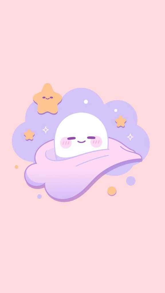 Cute Spooky Ghostin Clouds Wallpaper