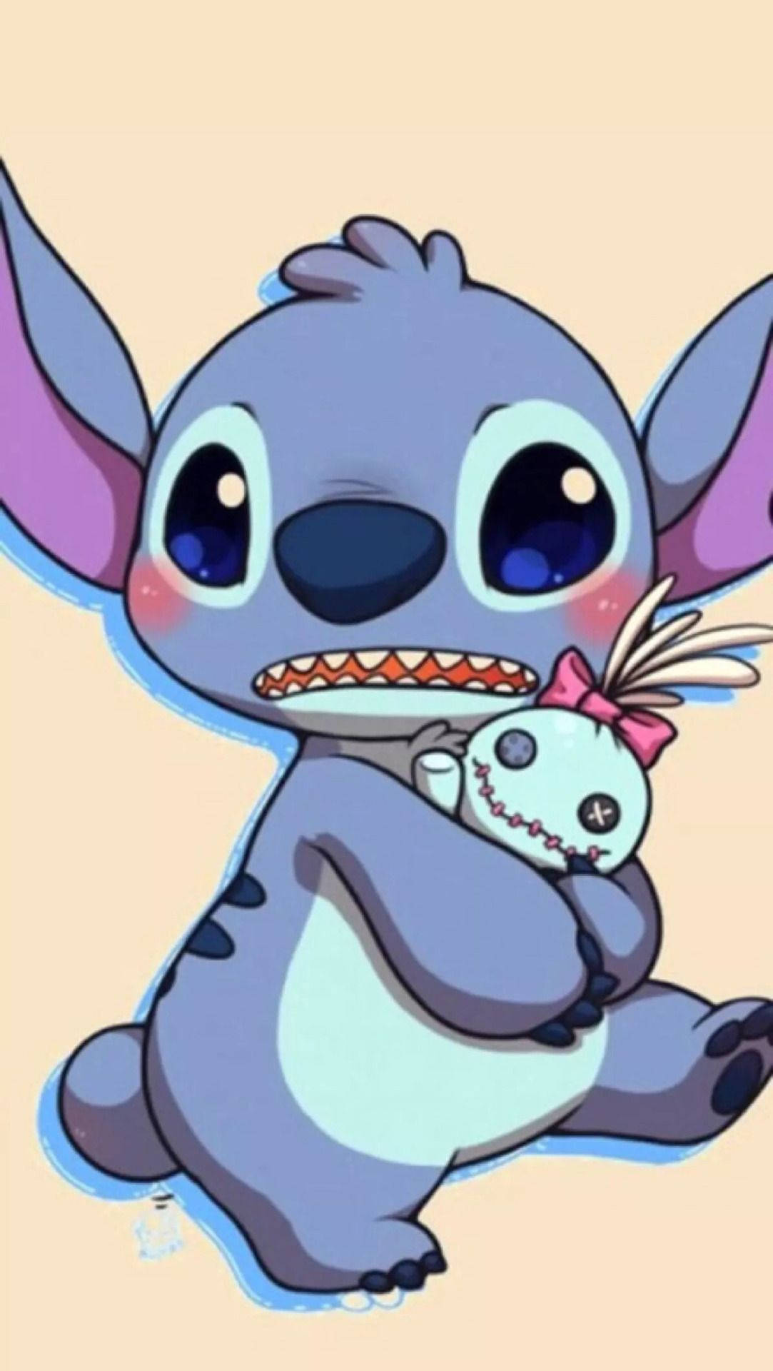 Cute Stitch Ragdoll Iphone Wallpaper