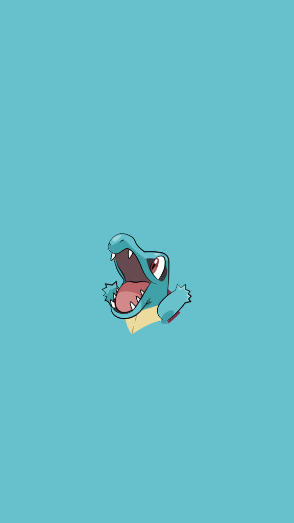 Cute Totodile Pokemon Iphone Wallpaper