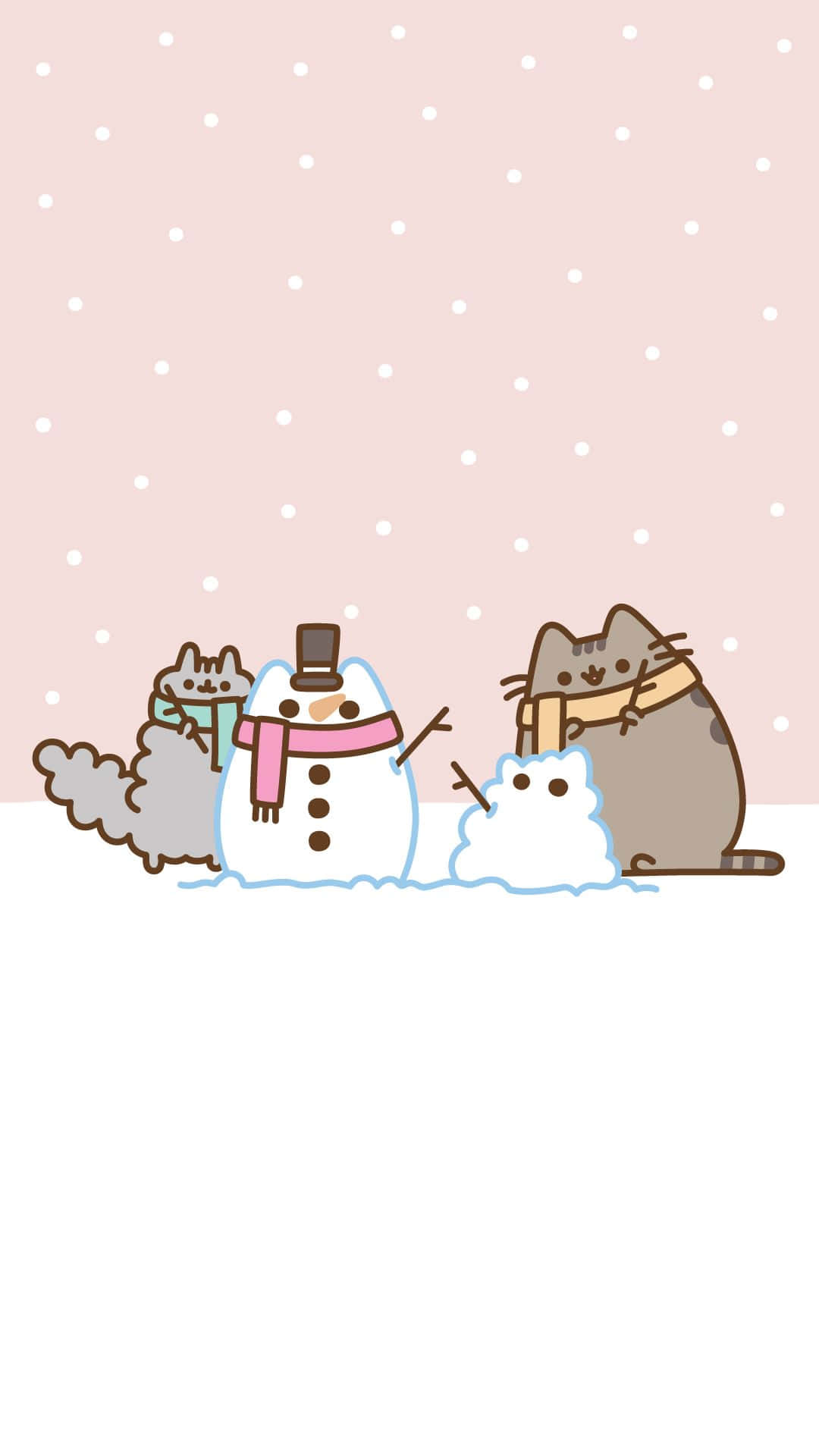 Cuteness Overload: Adorable Kawaii Pusheen Wallpaper