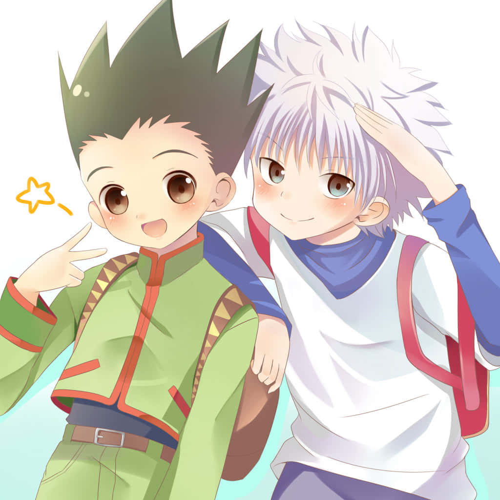 Cuteness Overload: Gon And Killua From Hunter X Hunter Wallpaper