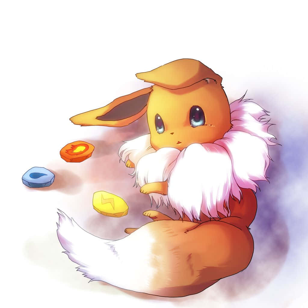 Cuteness Overload! This Adorable Eevee Smiles At Us Like We’re Old Friends. Wallpaper