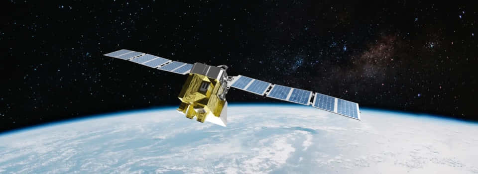 Cutting-edge Satellite Technology In Action Wallpaper