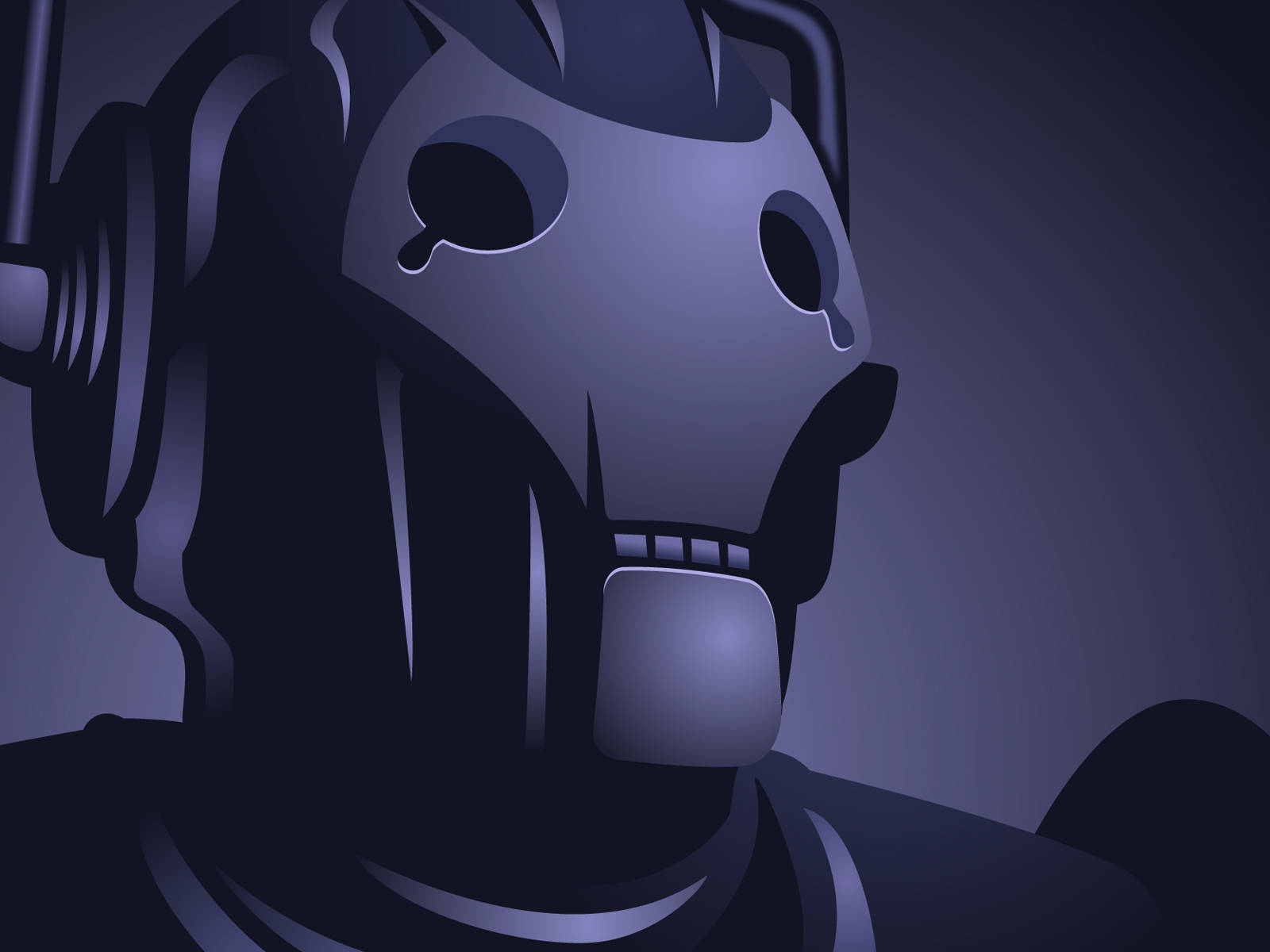 Cyberman Profile Doctor Who Artwork Wallpaper