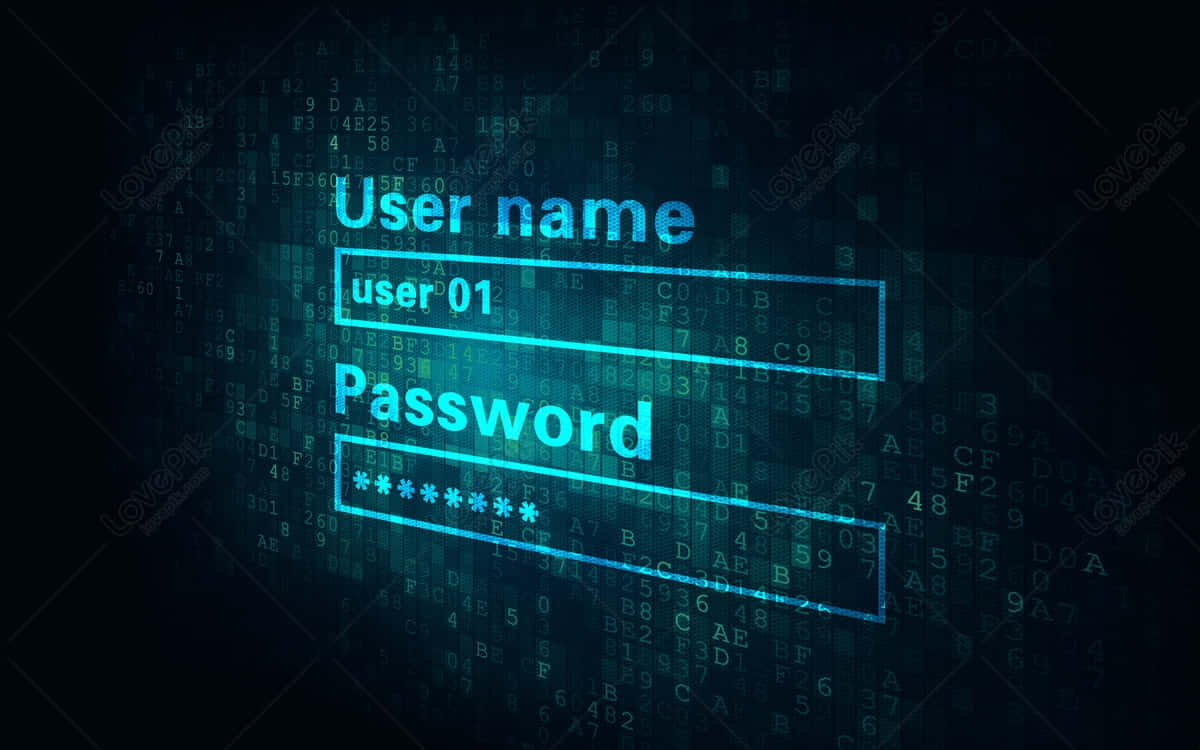 Cybersecurity Login Credentials Concept Wallpaper