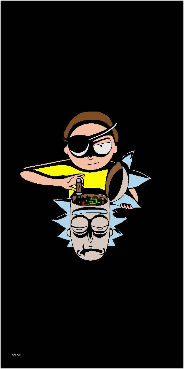 Cyborg Rick And Morty Iphone Wallpaper