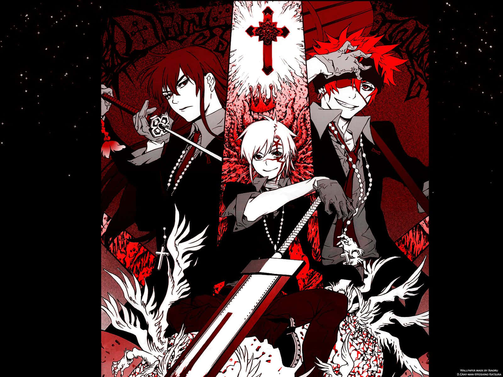 D Gray Man Red Characters Wallpaper