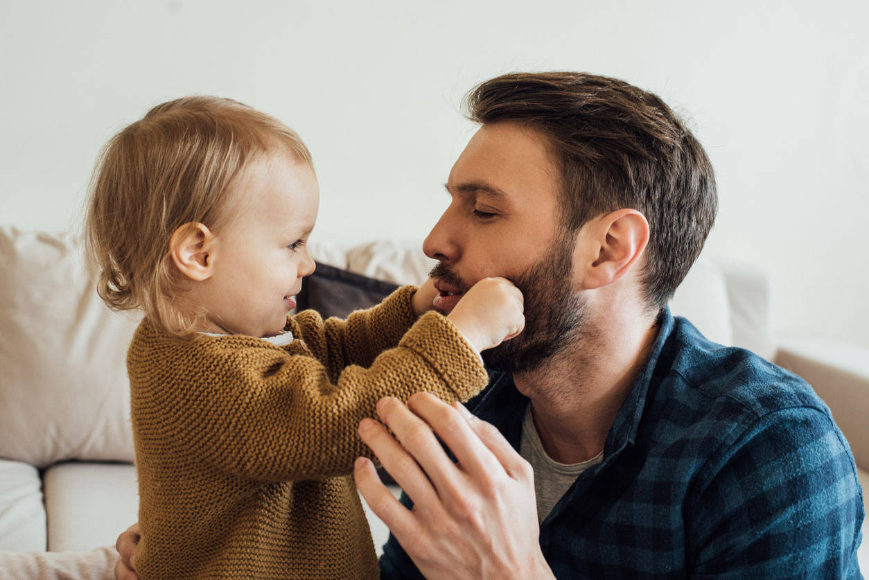 Dad Playing With Daughter Wallpaper