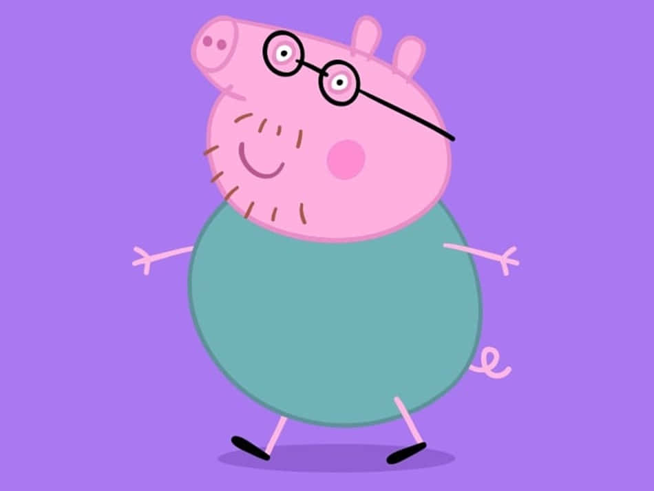 Daddy Pig Enjoying A Sunny Day Wallpaper